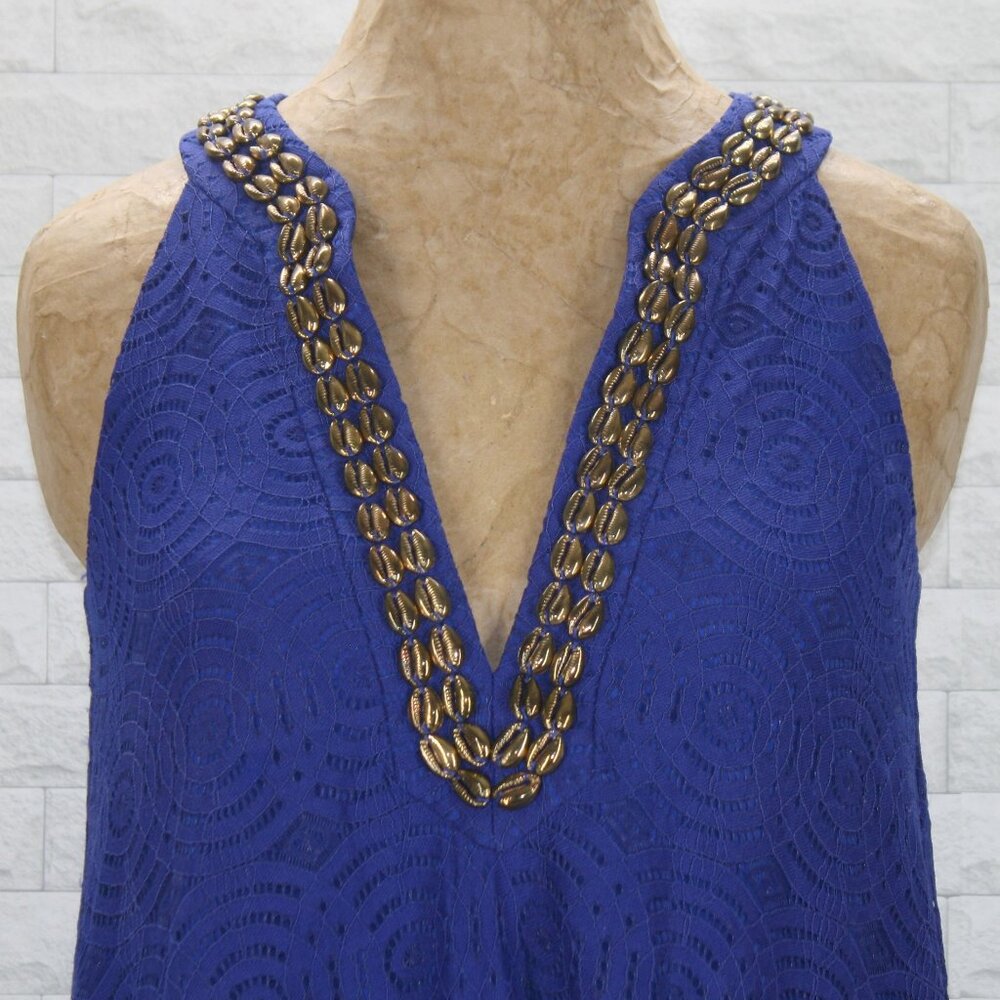 LILLY PULITZER ACHELLE Dress Swing Sleeveless Resortwear Summer Beach Blue XXS - Picture 2 of 15